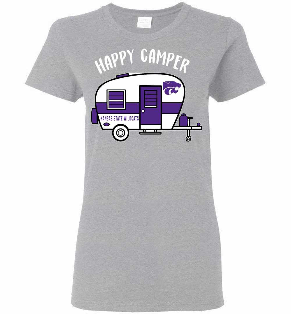 Inktee Store - Kansas State Wildcats Happy Camper Women'S T-Shirt Image