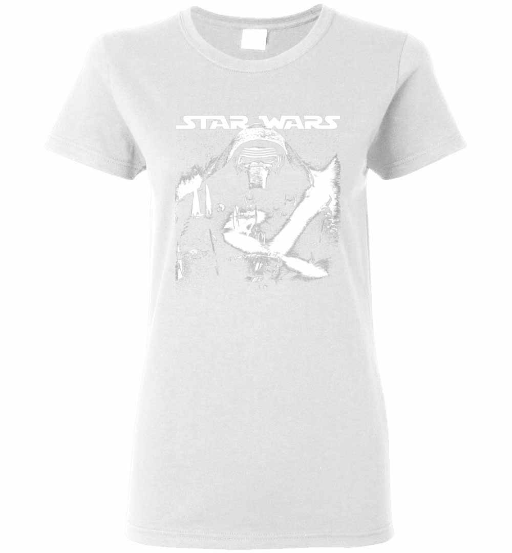 Inktee Store - Star Wars Kylo Ren Street Art Women'S T-Shirt Image