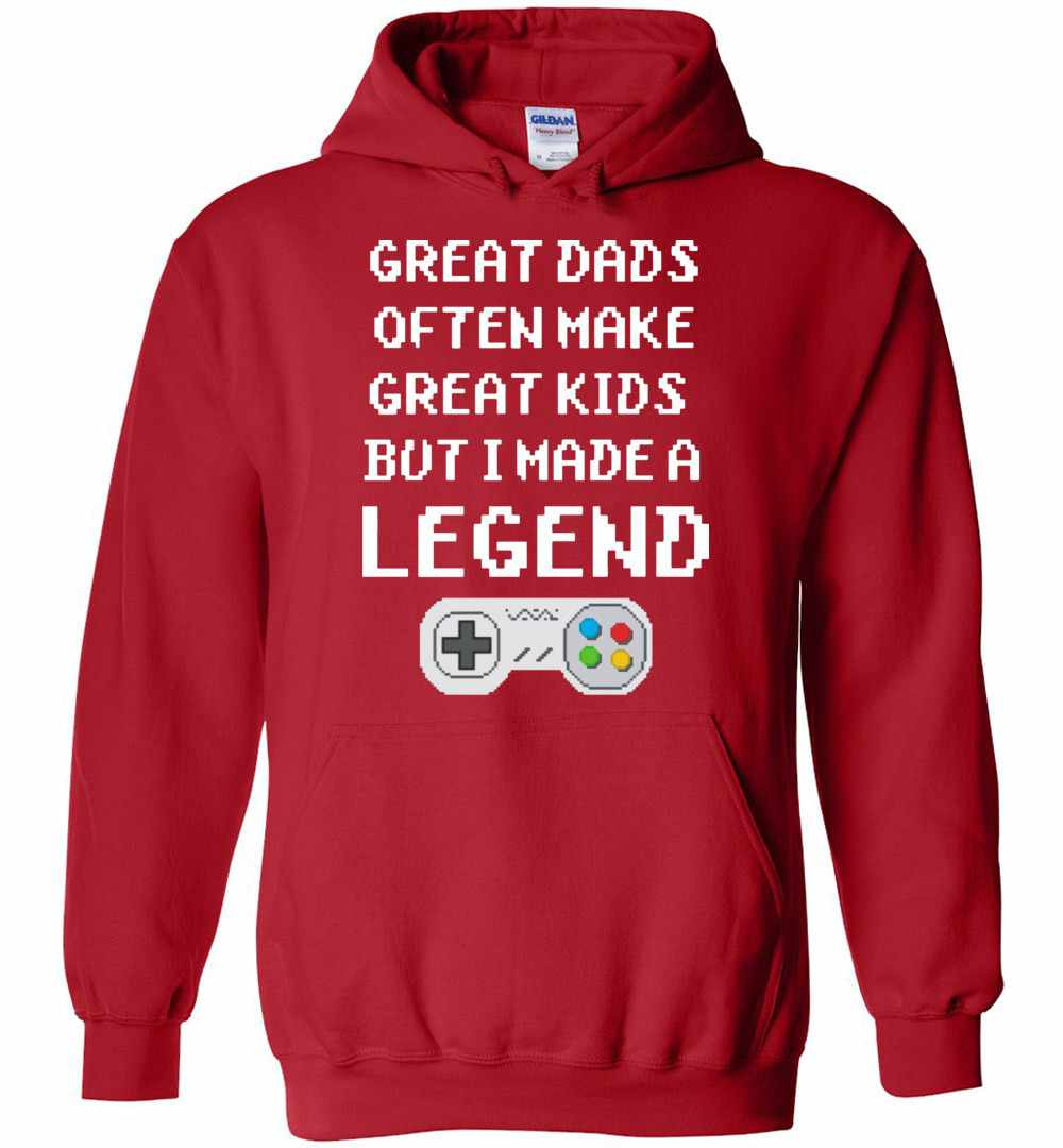 Inktee Store - Great Dads Often Make Great Kids But I Made A Legend Hoodies Image