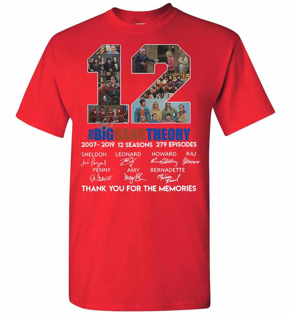 Inktee Store - 12 The Big Bang Theory Thank You For The Memories Men'S T-Shirt Image