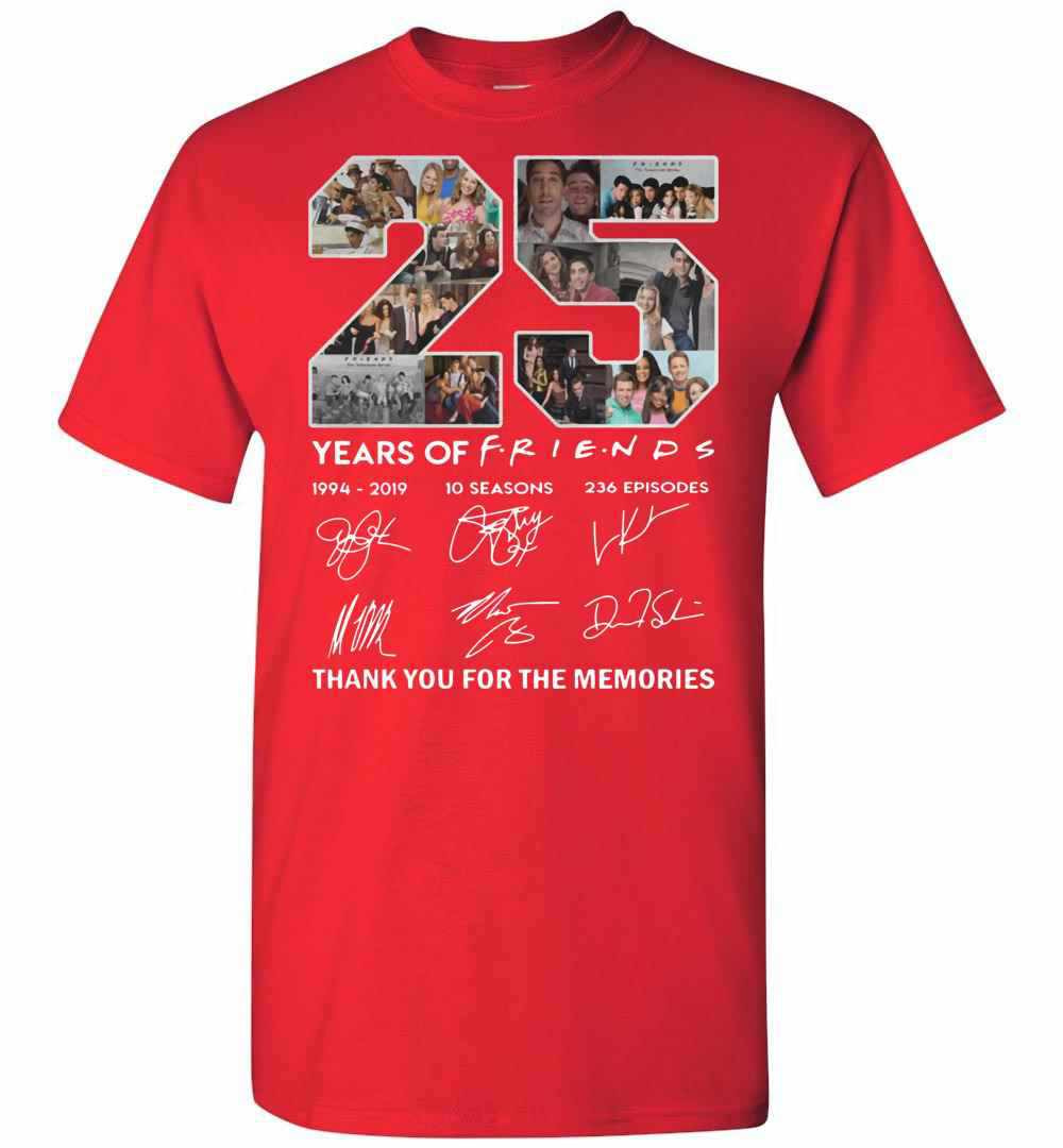 Inktee Store - 25 Years Of Friends Thank You For The Memories Signature Men'S T-Shirt Image