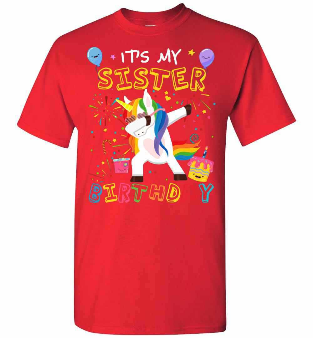 Inktee Store - Awesome It'S My Sister'S Birthday Funny Kid Men'S T-Shirt Image