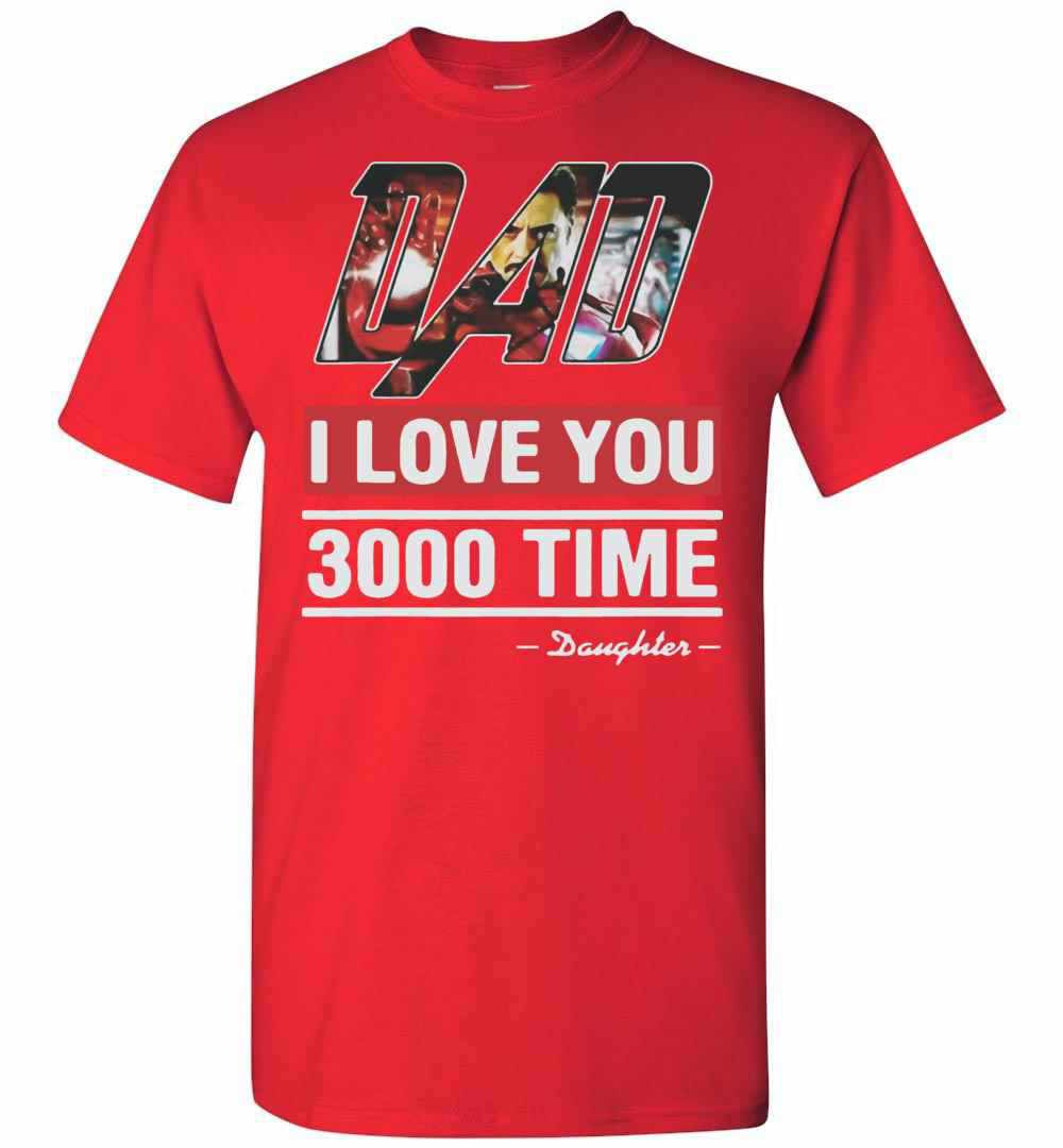 Inktee Store - Dad I Love You 3000 Time Iron Man Men'S T-Shirt Image