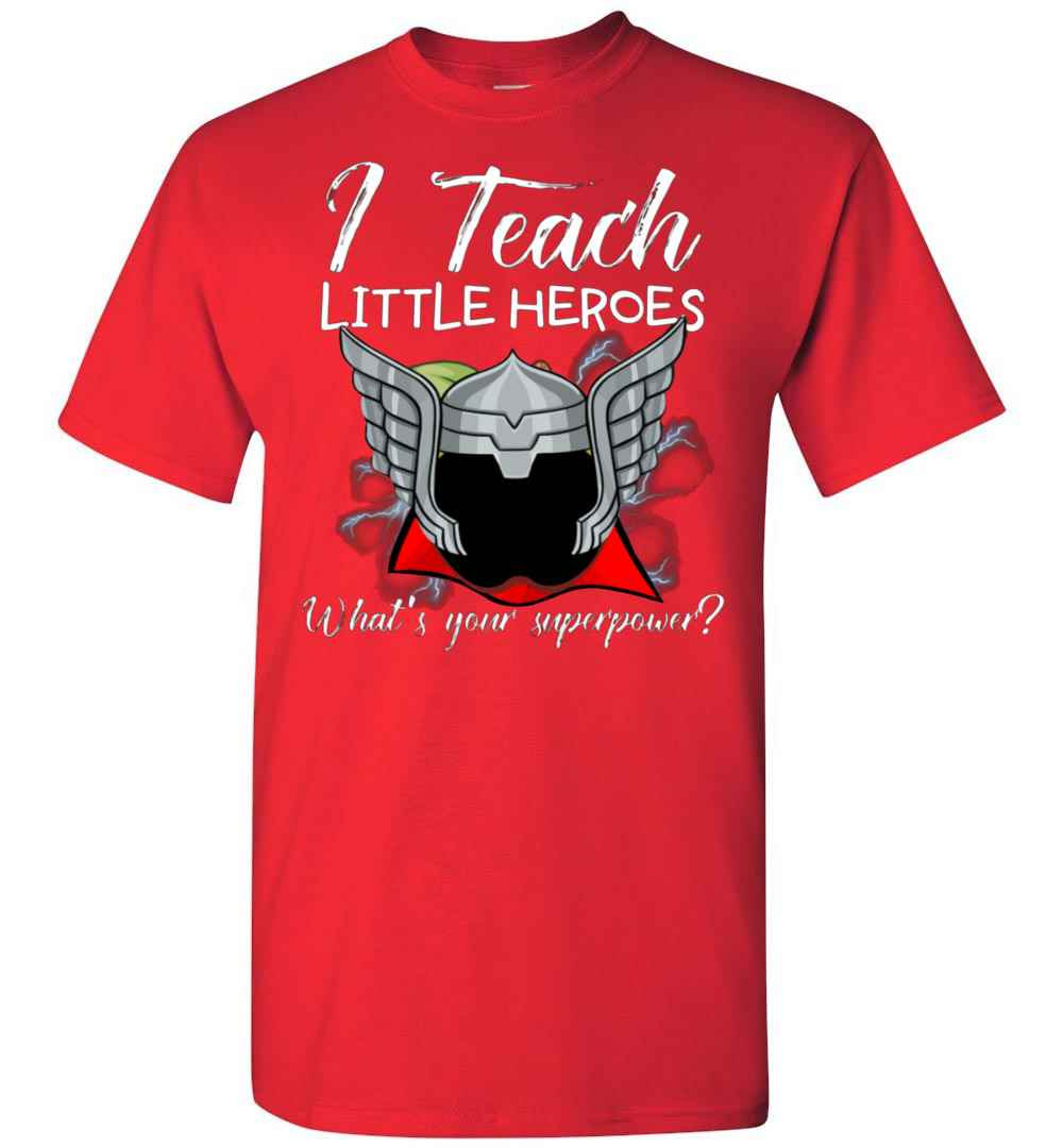 Inktee Store - I Teach Little Heroes Thor Men'S T-Shirt Image