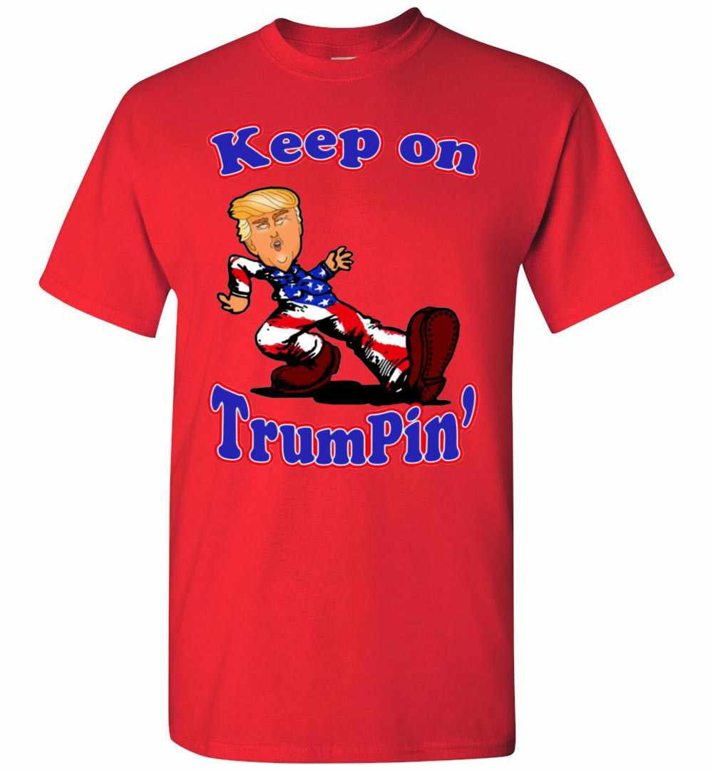 Inktee Store - Keep On Trumpin Donald Trump In American Flag Men'S T-Shirt Image
