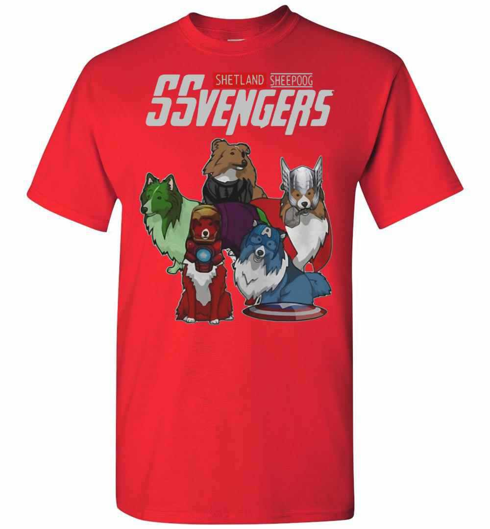 Inktee Store - Marvel Avengers Shetland Sheepdog Ssvengers Men'S T-Shirt Image