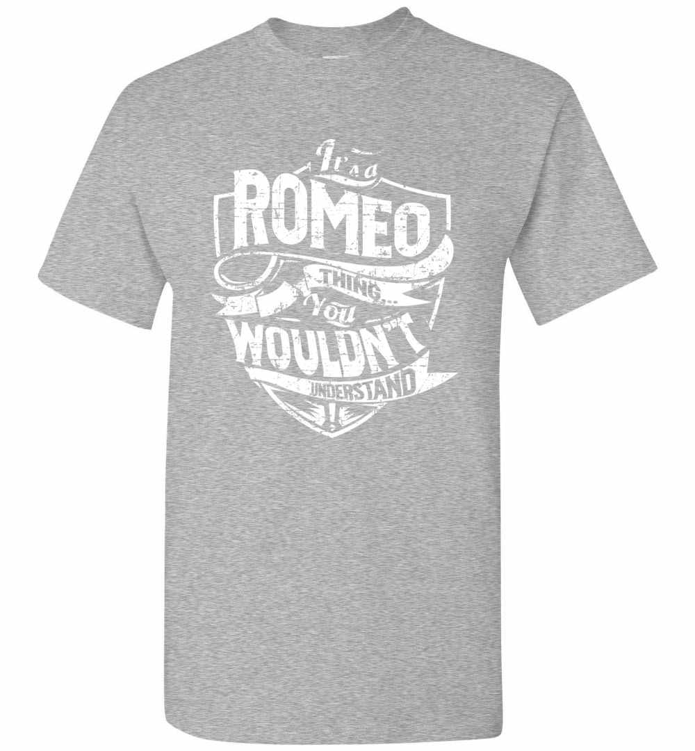 Inktee Store - It'S A Romeo Thing You Wouldn'T Understand Men'S T-Shirt Image