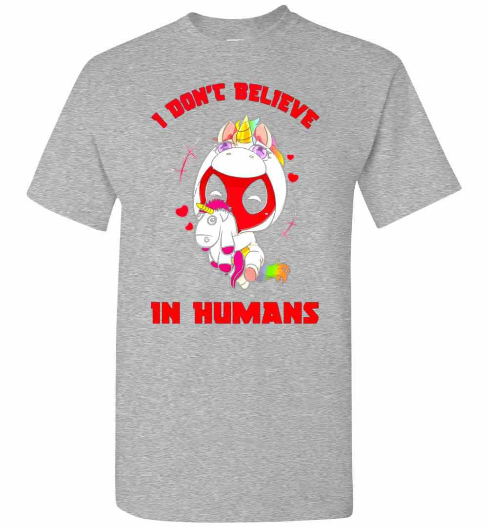 Inktee Store - Deadpool I Don'T Believe In Humans Men'S T-Shirt Image