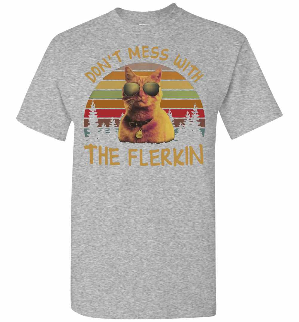 Inktee Store - Cat Goose Don'T Mess With The Flerkin Sunset Men'S T-Shirt Image