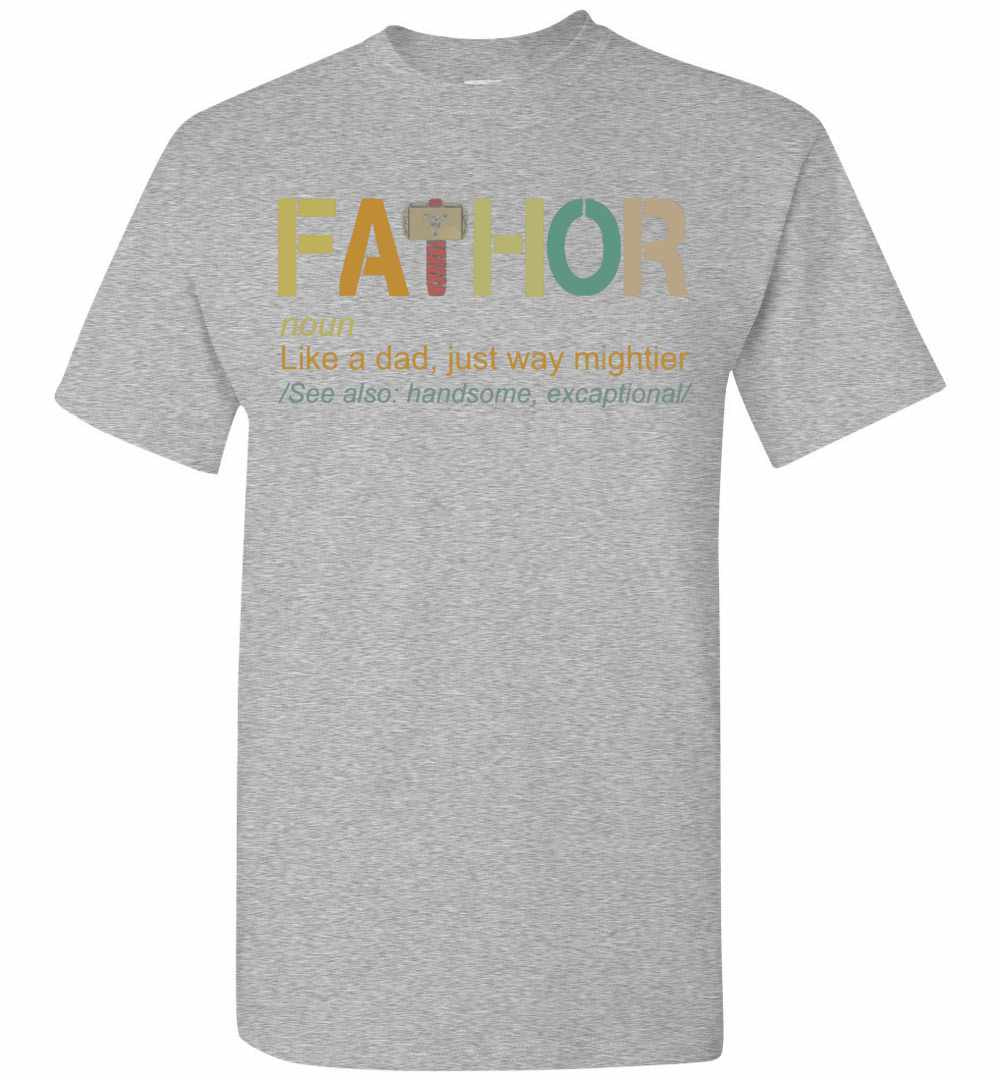 Inktee Store - Fathor Like A Dad Just Way Mightier Men'S T-Shirt Image