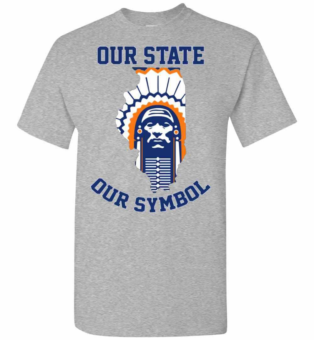 Inktee Store - Chief Illiniwek Our State Our Symbol Men'S T-Shirt Image