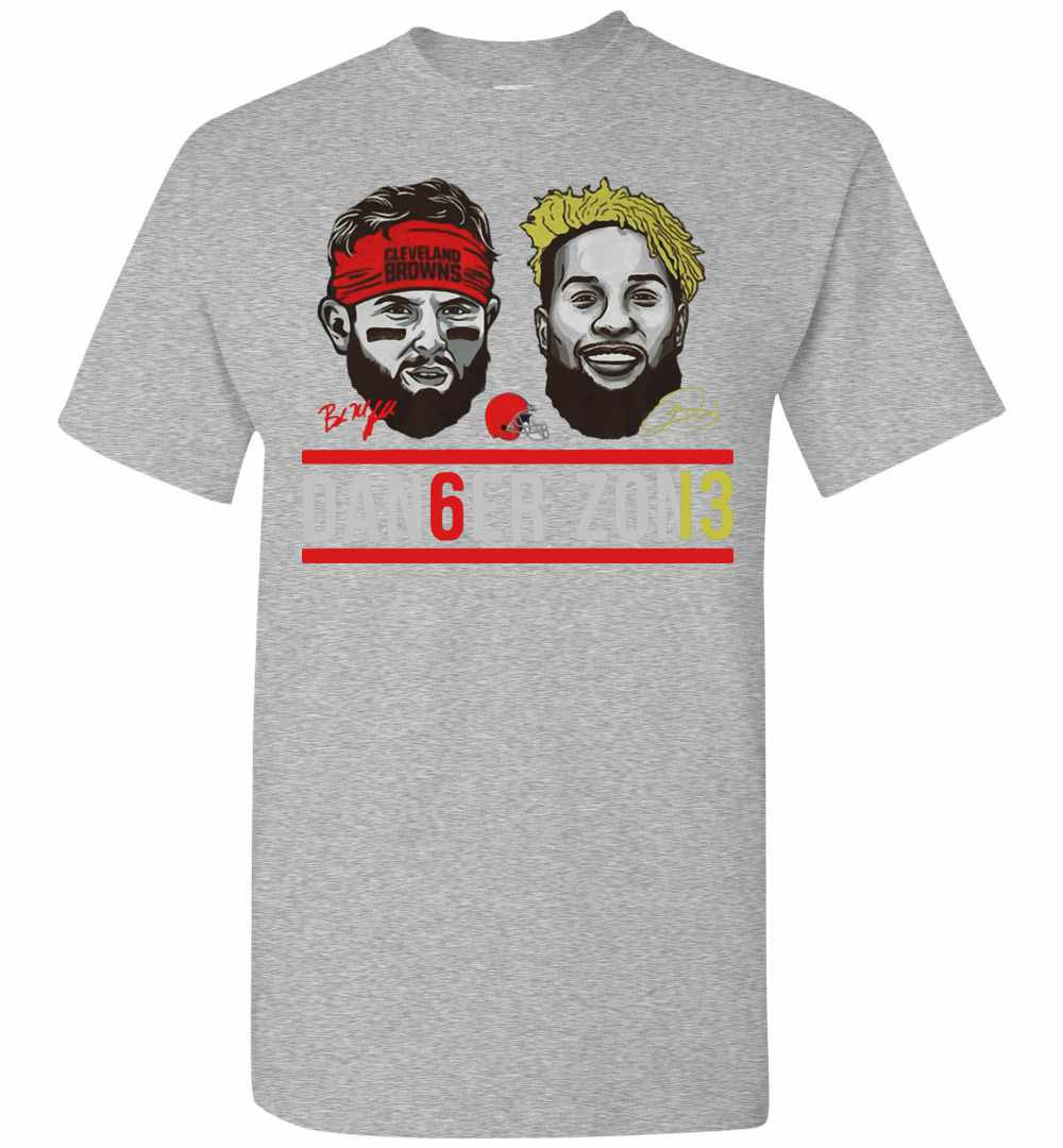 Inktee Store - Cleveland Browns Baker Mayfield And Odell Beckham Jr Men'S T-Shirt Image
