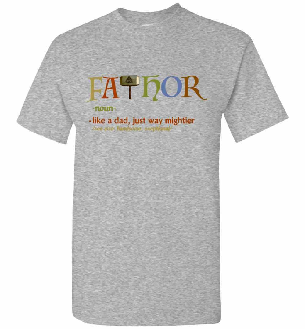 Inktee Store - Fa - Thor Like Dad Just Way Mightier Hero Men'S T-Shirt Image