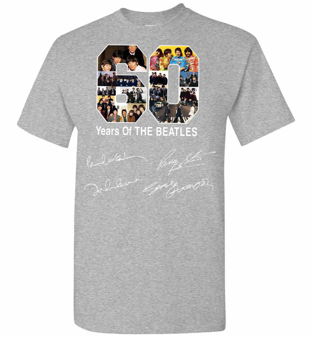Inktee Store - Celebrate 60 Years Of The Beatles Men'S T-Shirt Image