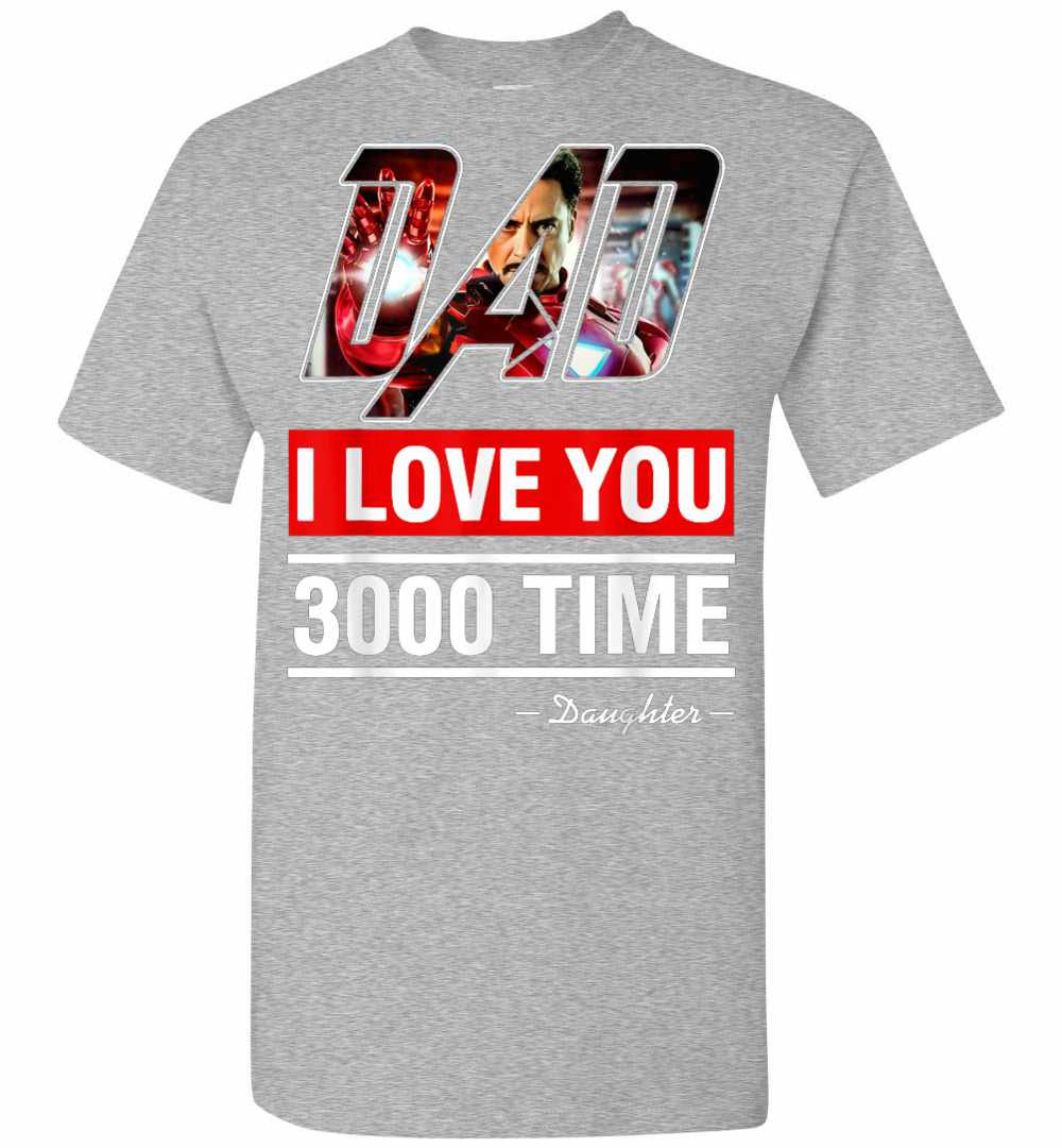 Inktee Store - I Love You 3000 - Avengers Iron Man Dad Men'S T-Shirt Image