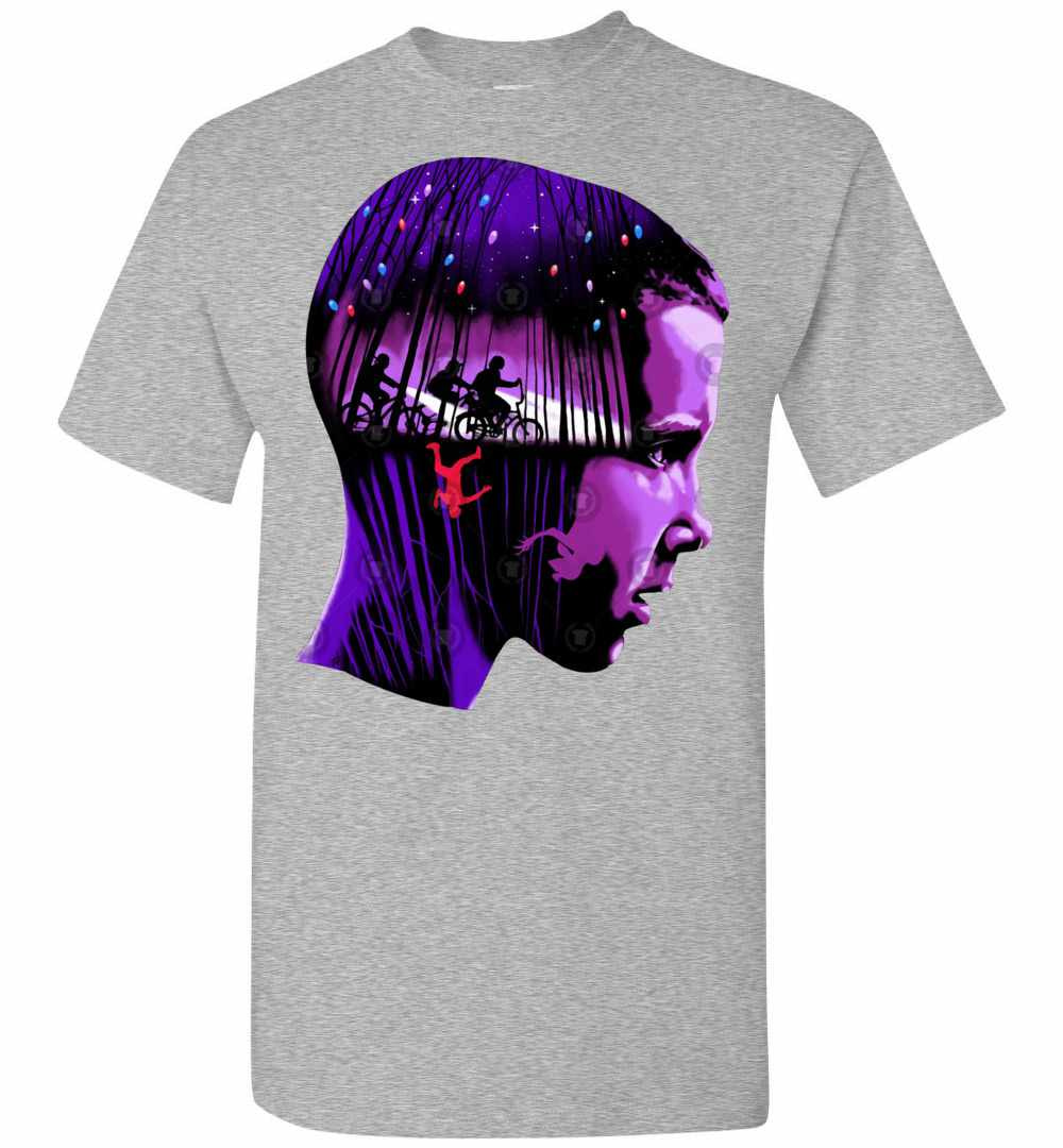 Inktee Store - Head Eleven Stranger Things Character Men'S T-Shirt Image