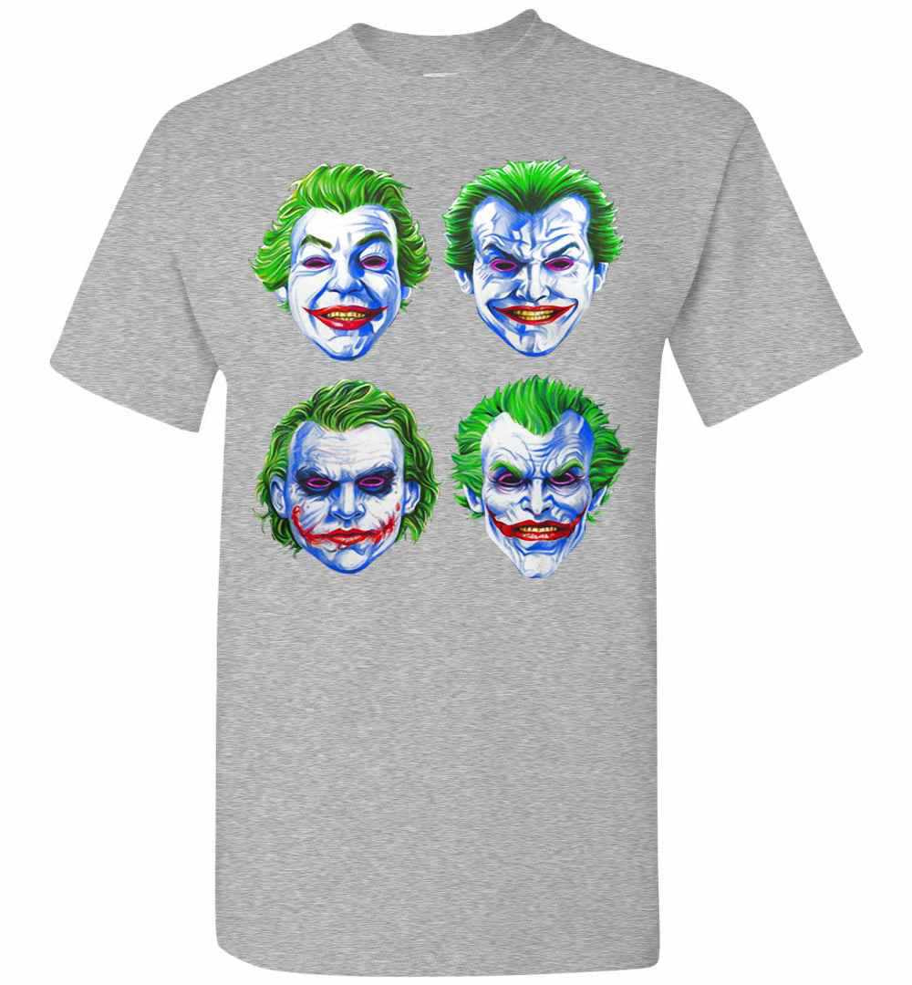 Inktee Store - Joker Faces Of Insanity Men'S T-Shirt Image