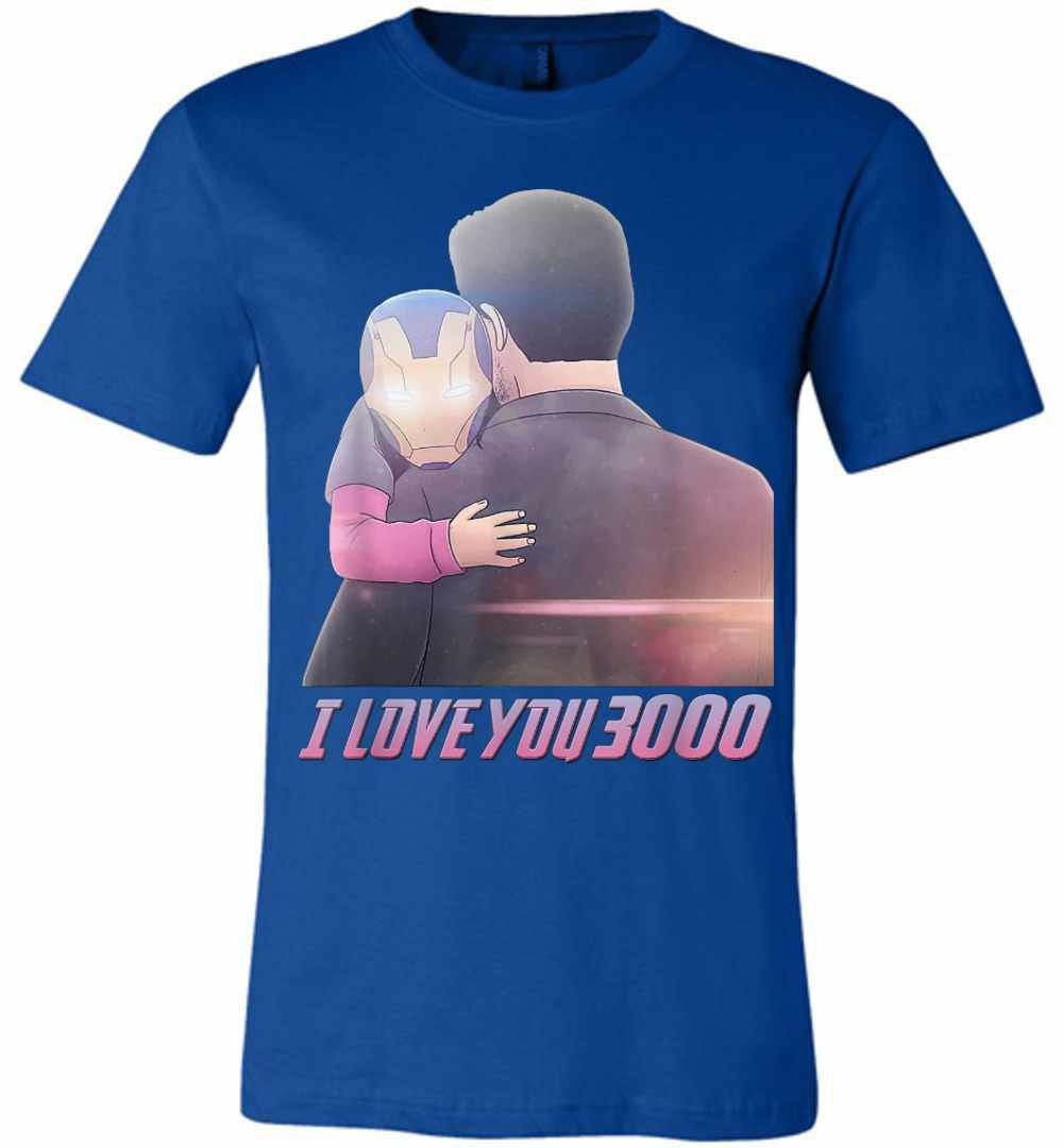 Inktee Store - Trending I Love You 3000 Fathers Day Marvel Avengers Premium T-Shirt Image