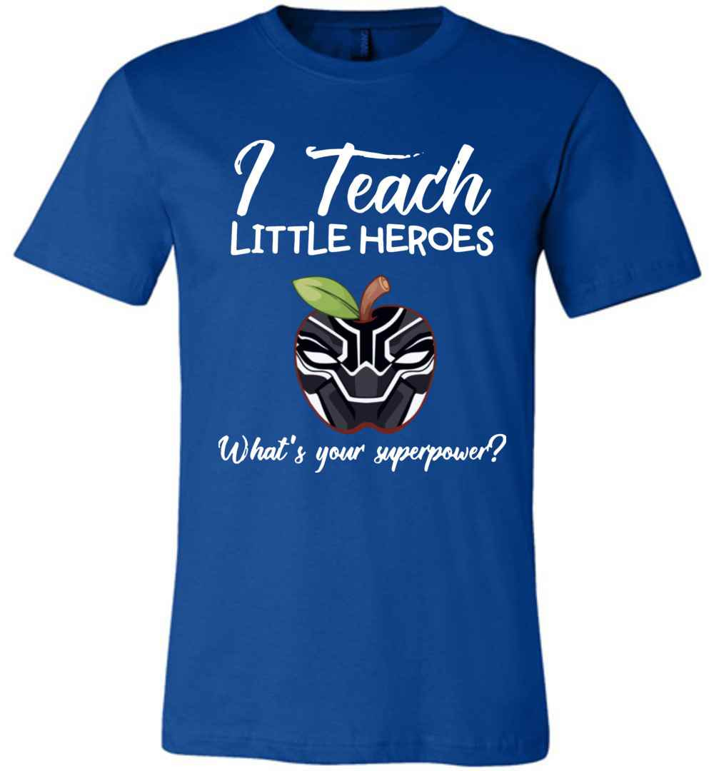 Inktee Store - I Teach Little Heroes Black Panther Premium T-Shirt Image