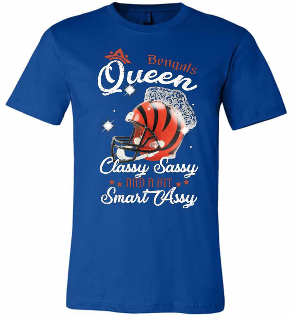 Inktee Store - Bengals Queen Classy Sassy And A Bit Smart Assy Premium T-Shirt Image