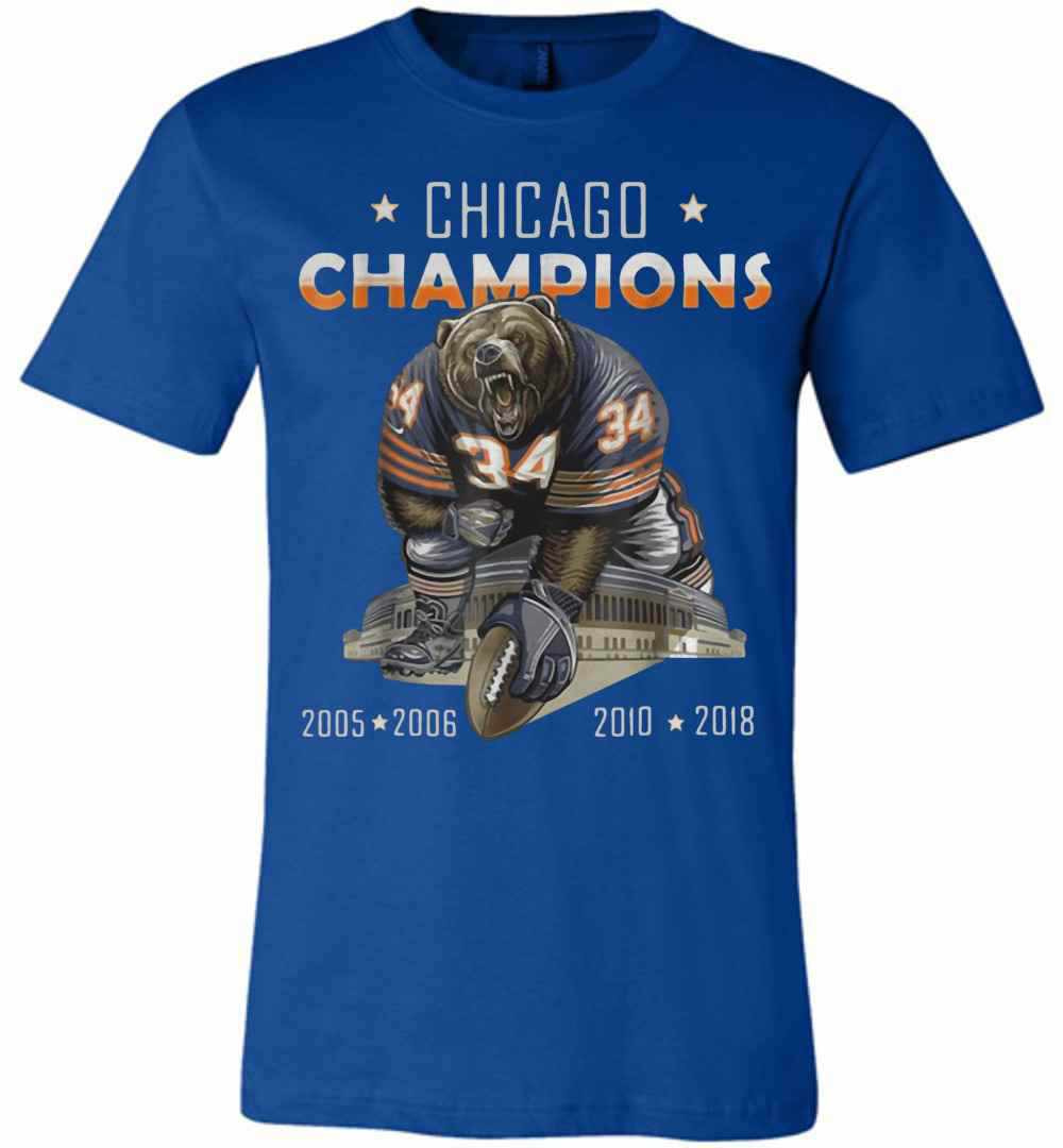 Inktee Store - Chicago Champions Bear 34 2005 2006 2010 2018 Premium T-Shirt Image