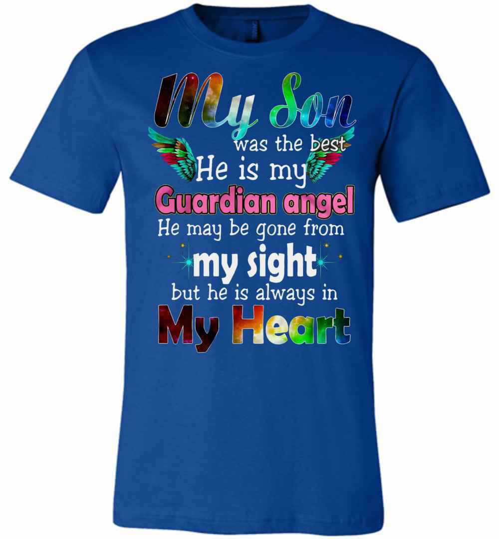 Inktee Store - My Son Was The Best He Is My Guardian Angel Colorful Premium T-Shirt Image