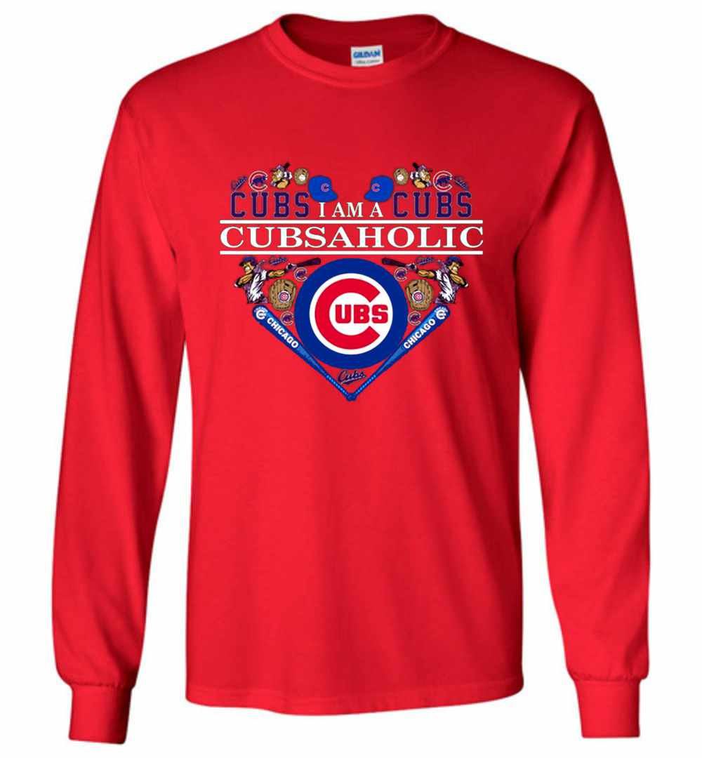 Inktee Store - I'M A Chicago Cubs Aholic Long Sleeve T-Shirt Image