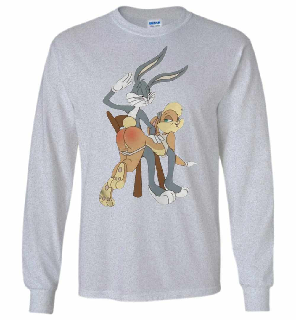 Inktee Store - Bugs Bunny Spanking Lola Long Sleeve T-Shirt Image