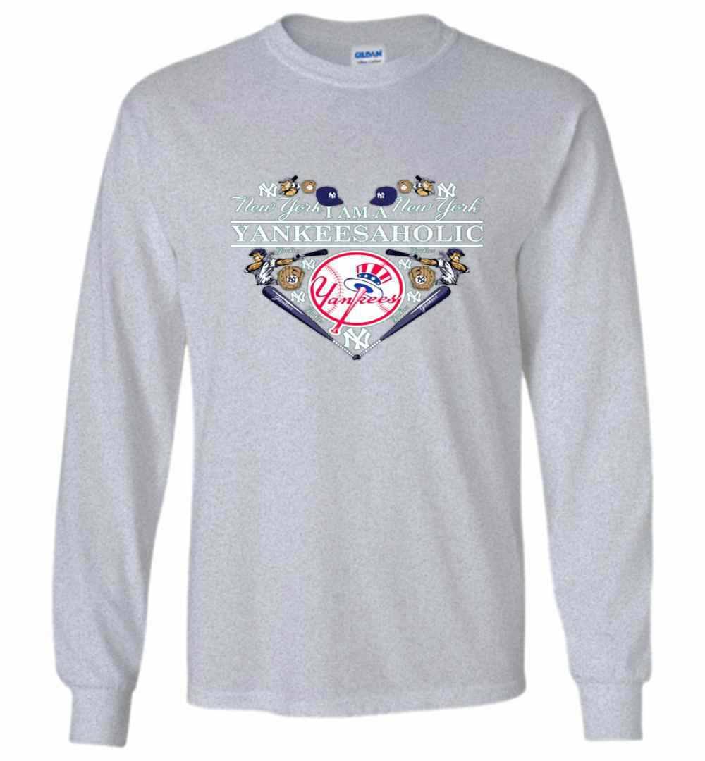 Inktee Store - I'M A New York Yankees Aholic Long Sleeve T-Shirt Image