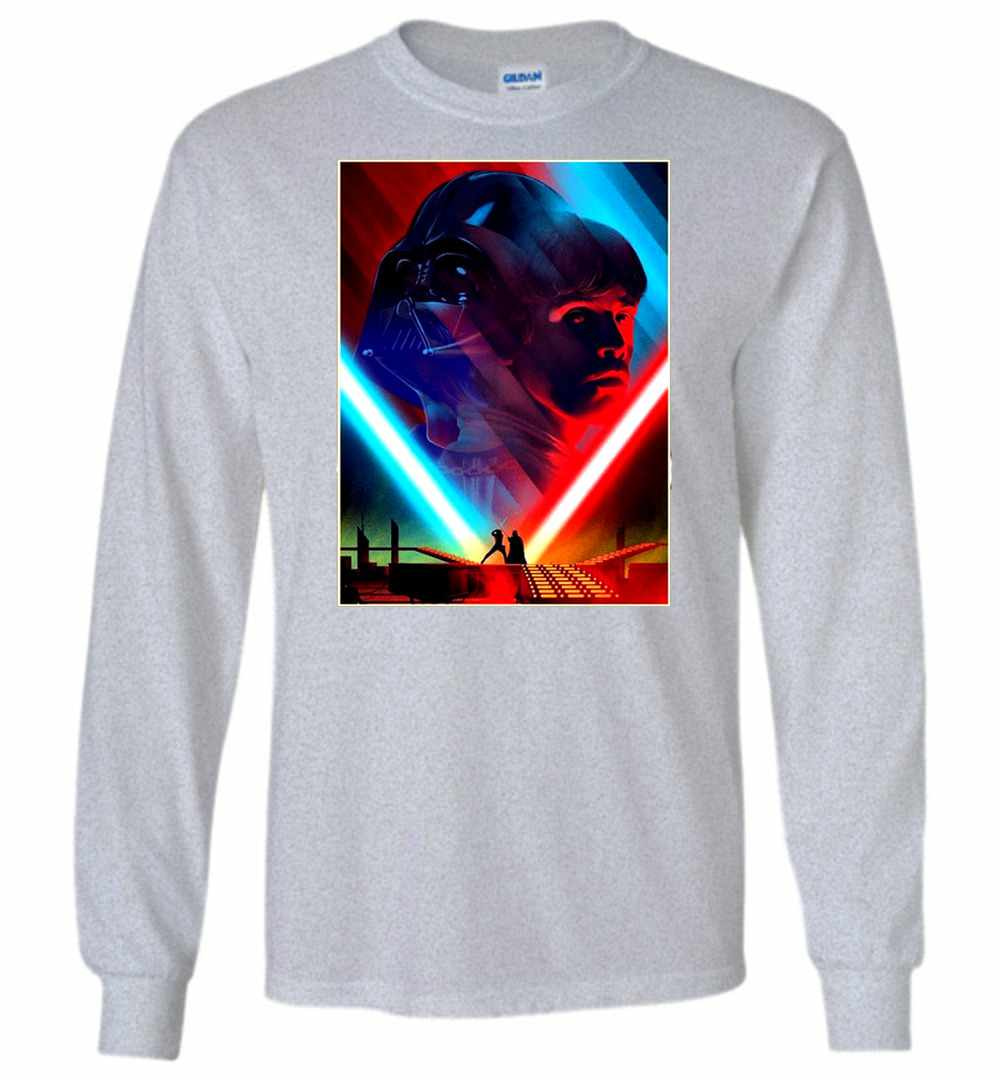 Inktee Store - Star War Darth Vader Fighting Long Sleeve T-Shirt Image