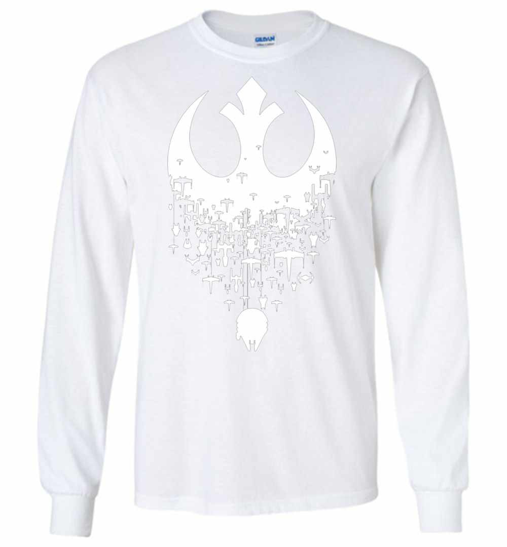 Inktee Store - Star War The Resistance Logo Long Sleeve T-Shirt Image