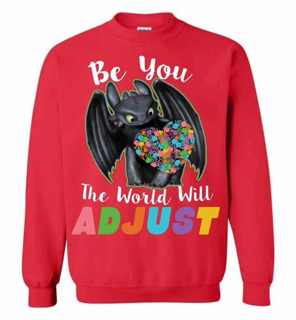 Inktee Store - Be You The World Will Adjust Sweatshirt Image