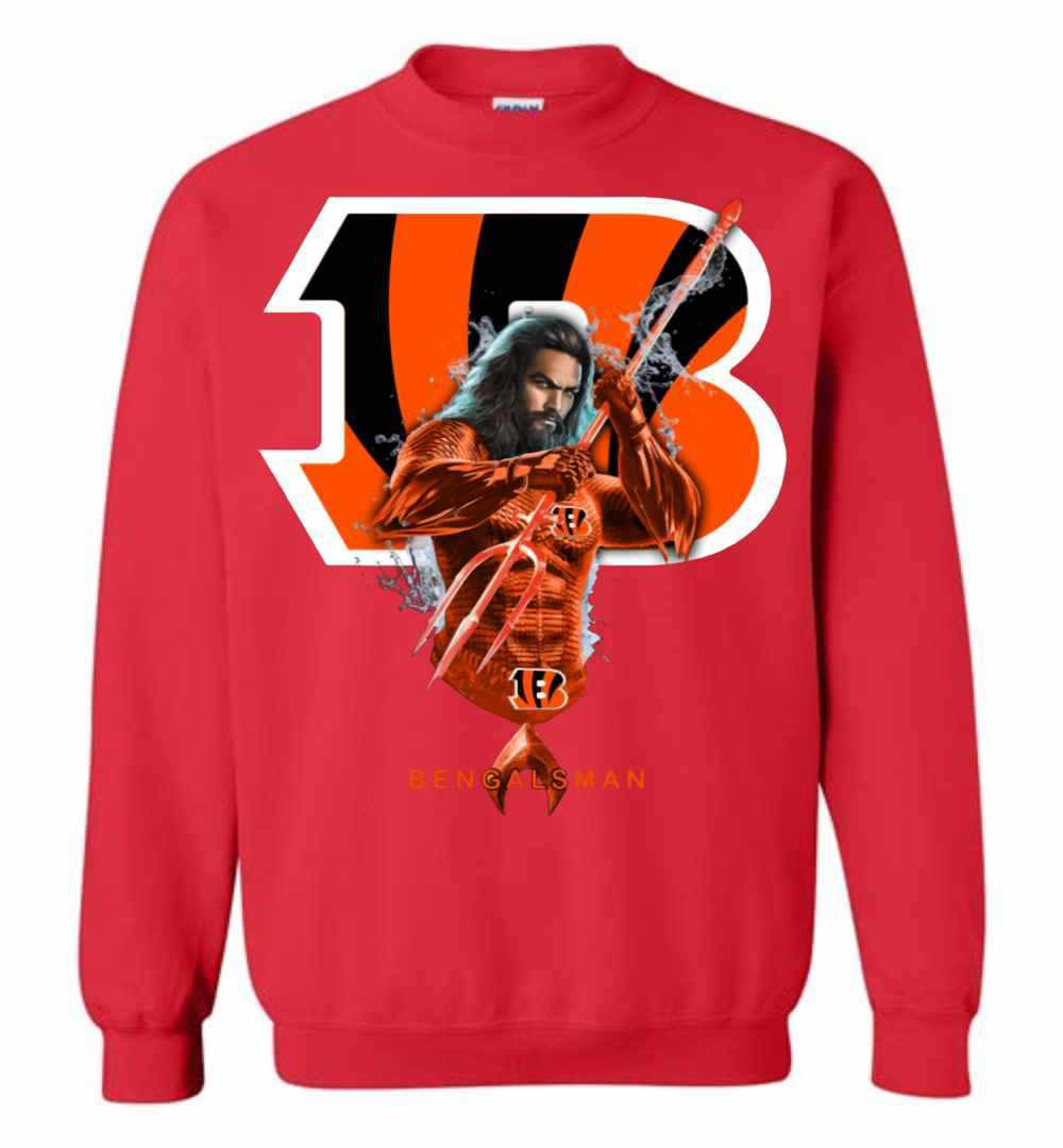 Inktee Store - Bengalsman Aquaman And Bengals Football Team Sweatshirt Image