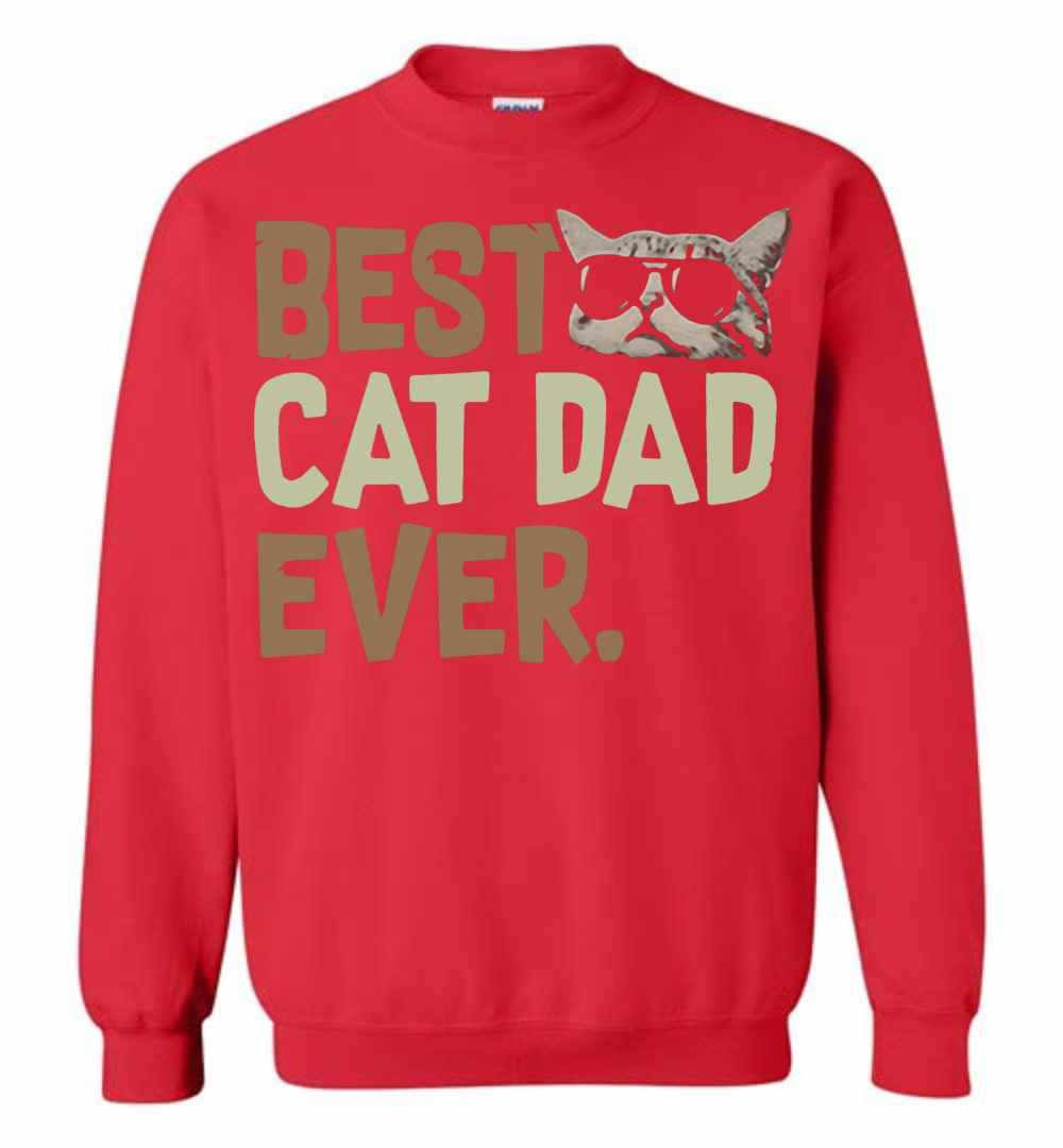 Inktee Store - Best Cat Dad Ever Sweatshirt Image