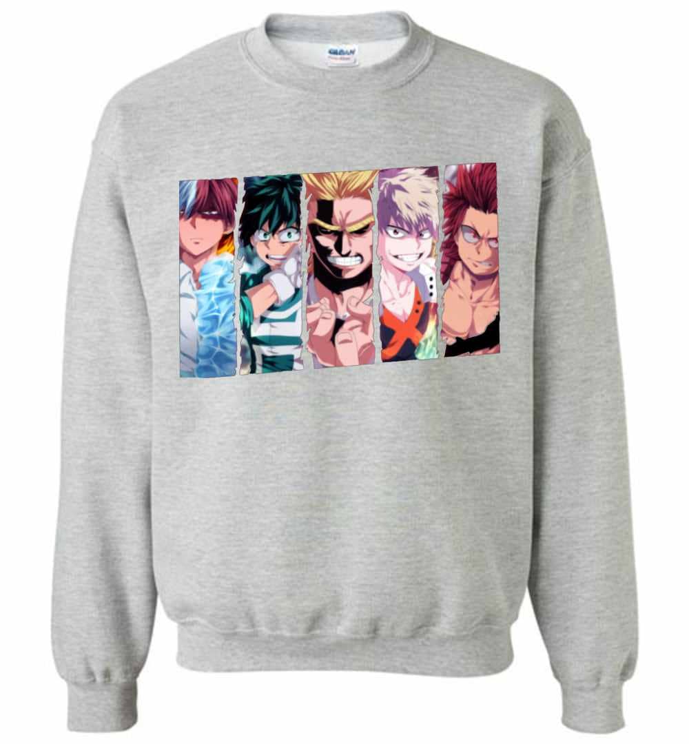 Inktee Store - Hero My Academia Mha Bnha Anime Sweatshirt Image