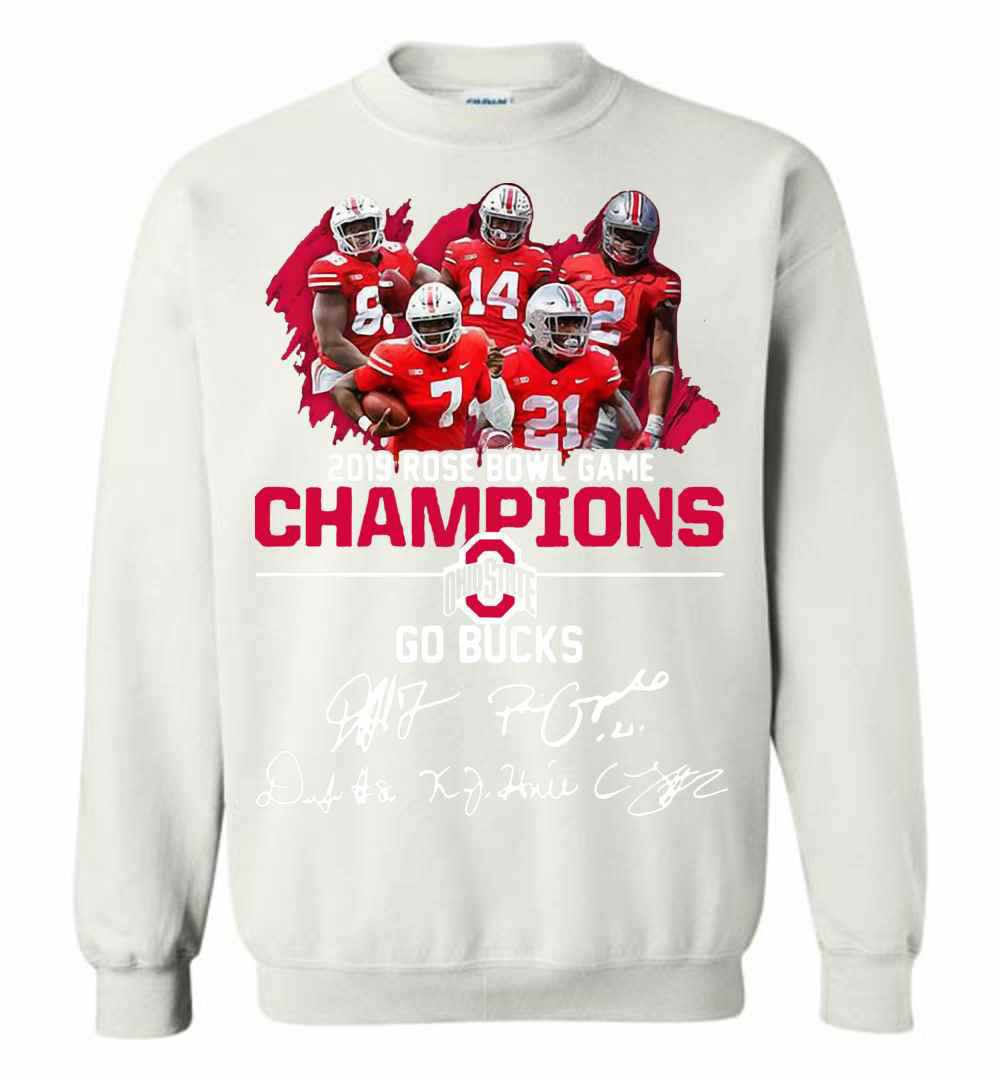Inktee Store - Ohio State Buckeyes 2019 Rose Bowl Game Champions Go Bucks Sweatshirt Image