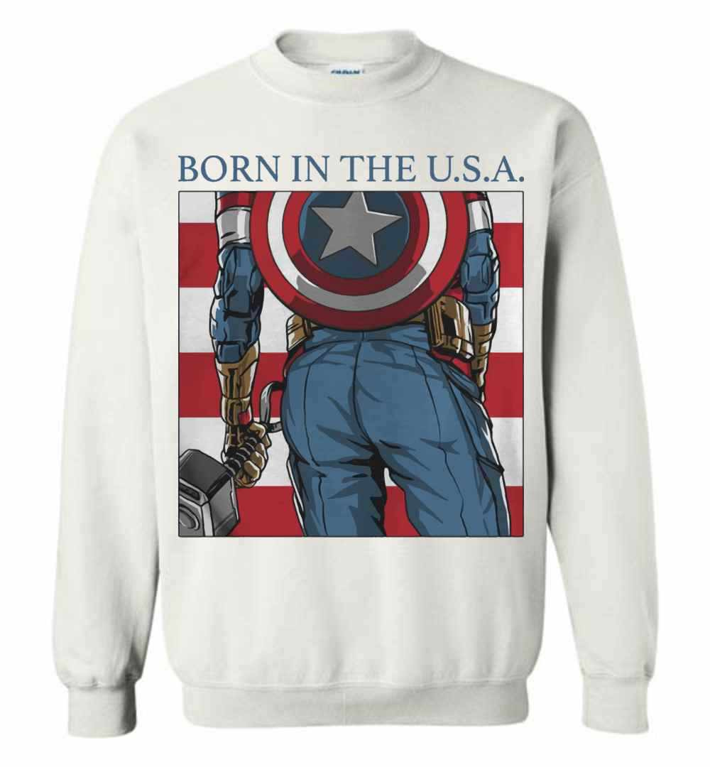 Inktee Store - Born In The Usa Chris Evans Sweatshirt Image