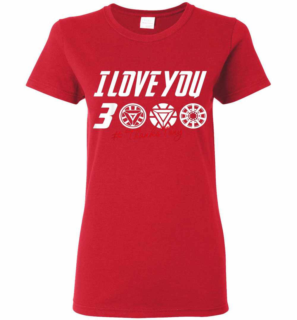 Inktee Store - Dad I Love You 3000 Iron Man Women'S T-Shirt Image