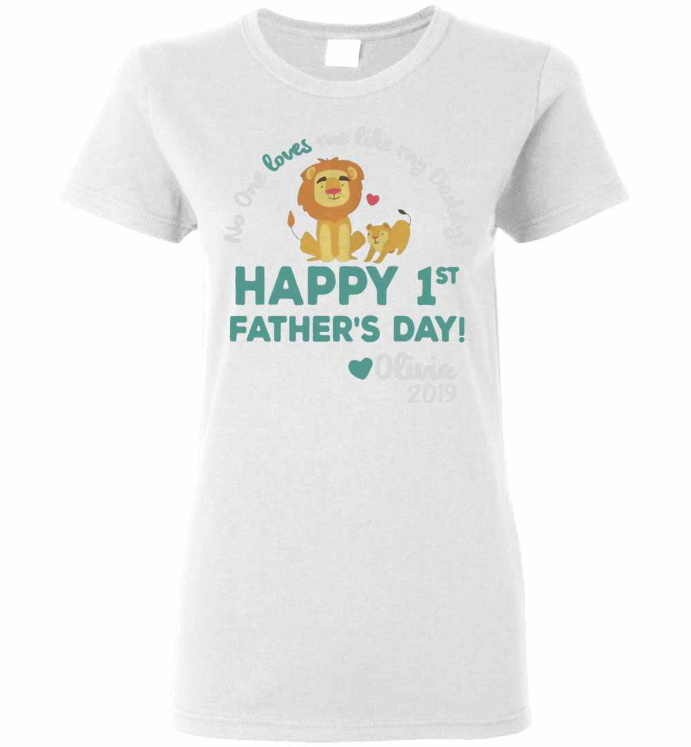 Inktee Store - No One Loves Me Like My Daddy Happy 1St Father'S Day Women'S T-Shirt Image