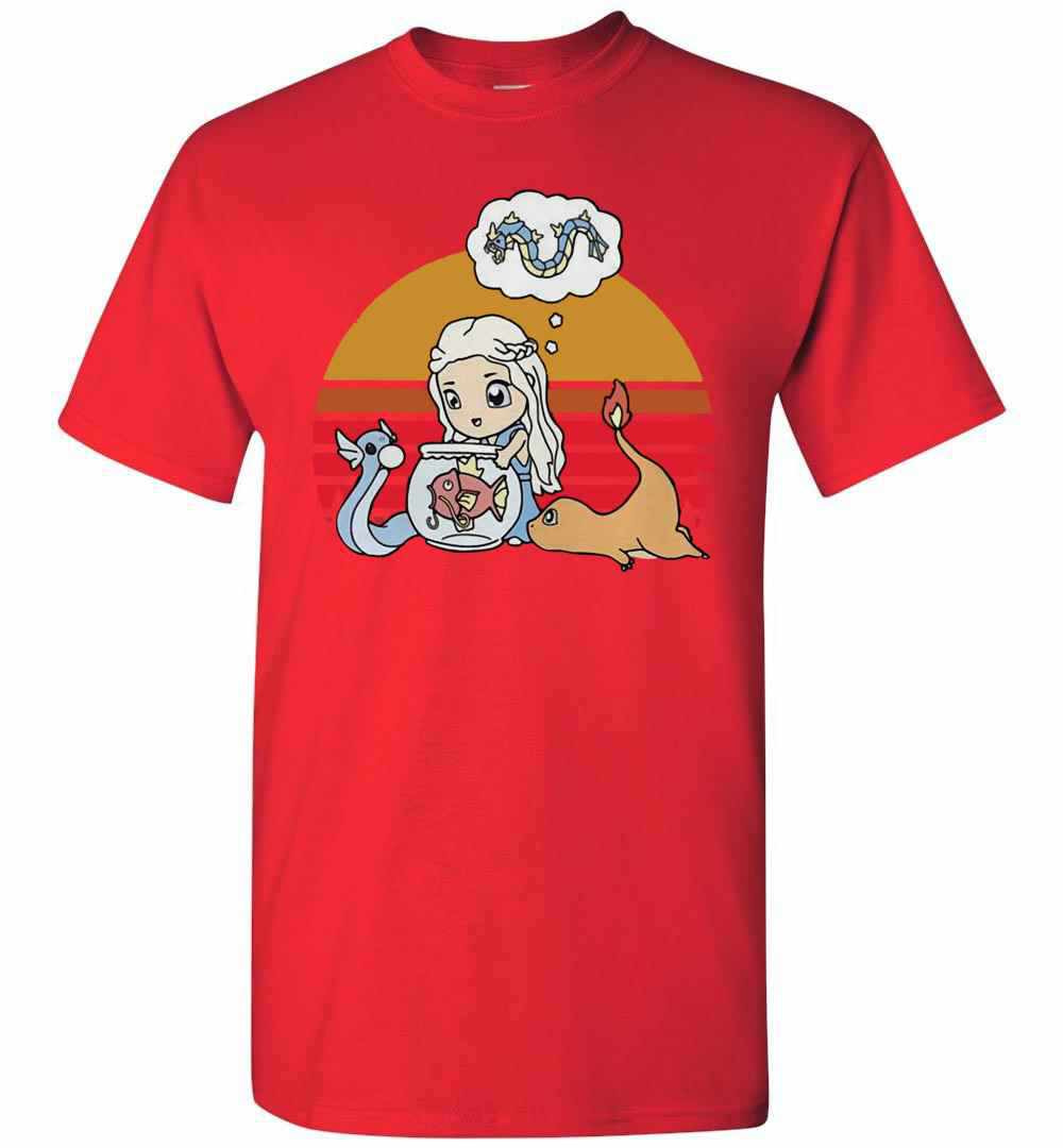 Inktee Store - Daenerys Targaryen Mother Of Pokemon Vintage Men'S T-Shirt Image