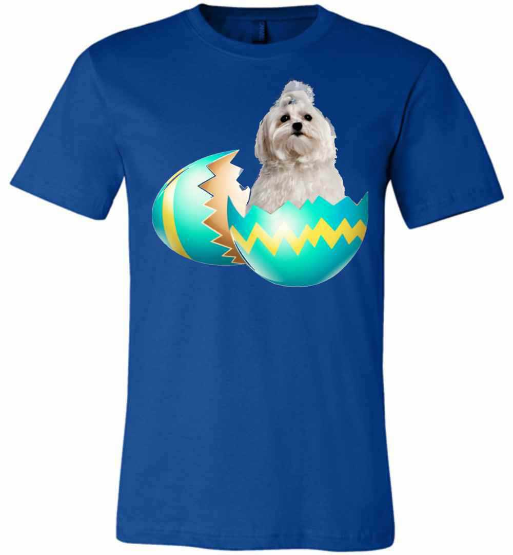 Inktee Store - Dog Easter Cute Maltese Egg Gift Premium T-Shirt Image