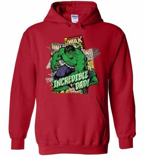 Inktee Store - Marvel Hulk Incredible Dad Fathers Day Hoodies Image