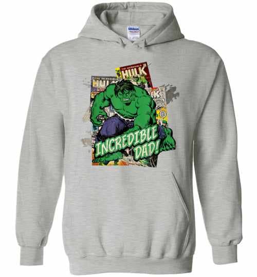Inktee Store - Marvel Hulk Incredible Dad Fathers Day Hoodies Image