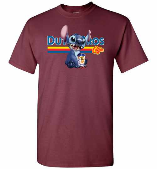 Inktee Store - Stitch Drink Dutch Bros Coffee Men'S T-Shirt Image