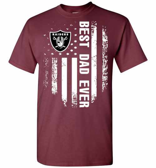 Inktee Store - Oakland Raiders Best Dad Ever Independence Day American Men'S T-Shirt Image