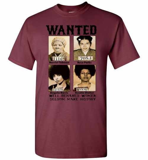 Inktee Store - Wanted 11169 Harriet Tubman 7053 Rosa Parks 101970 Davis Men'S T-Shirt Image