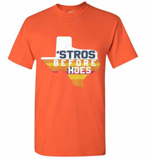 Inktee Store - Houston Astros Inspired Stros Before Hoes Men'S T-Shirt Image