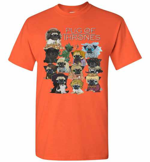 Inktee Store - Pug Game Of Thrones Men'S T-Shirt Image