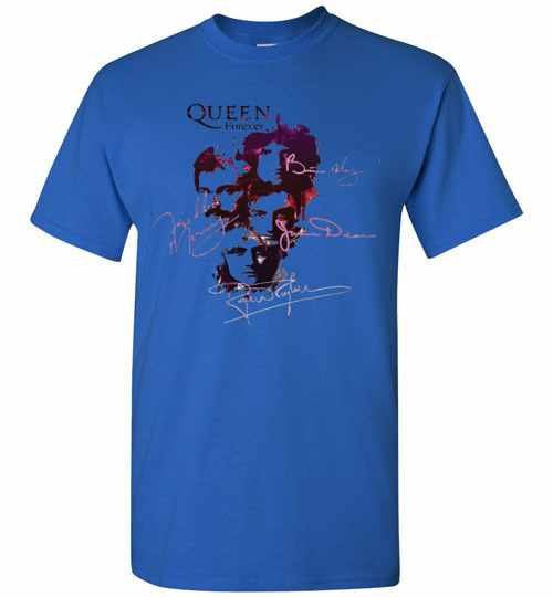 Inktee Store - Queen Forever All Signature Freddie Mercury Men'S T-Shirt Image