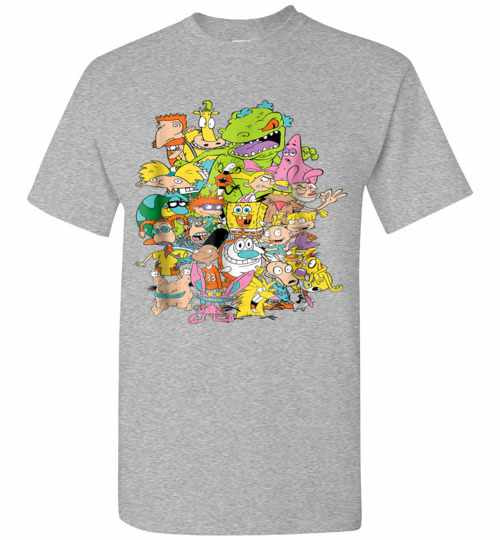 Inktee Store - Nickelodeon Complete Nick 90S Throwback Character Men'S T-Shirt Image